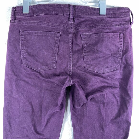 Gap Women's Premium Skinny Jeans Size 10/30 Mid Rise Denim Stretch Purple - Picture 3 of 11